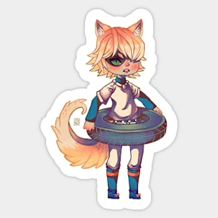 Wolf Boy Sticker